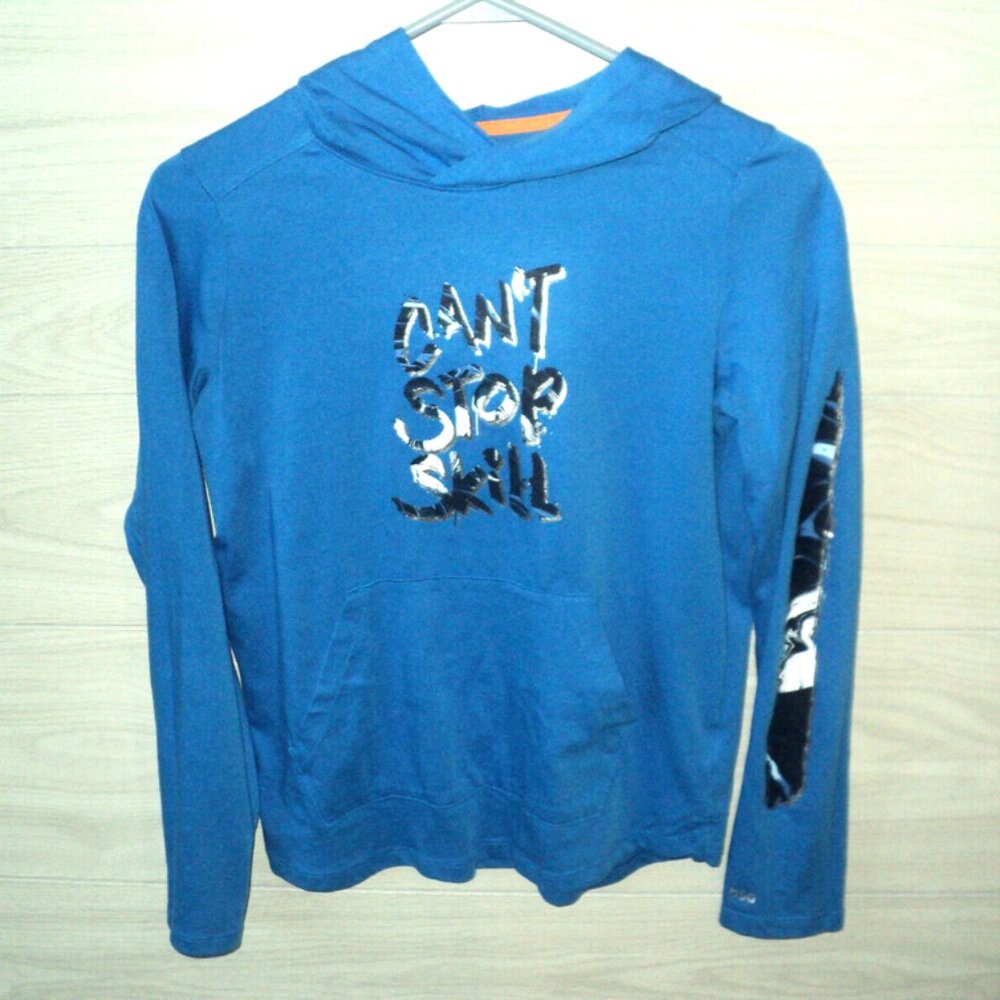 DSG Blue Hooded Tee Can't Stop Skill Boy's L (14-16) Dick's Sporting Goods L Slv